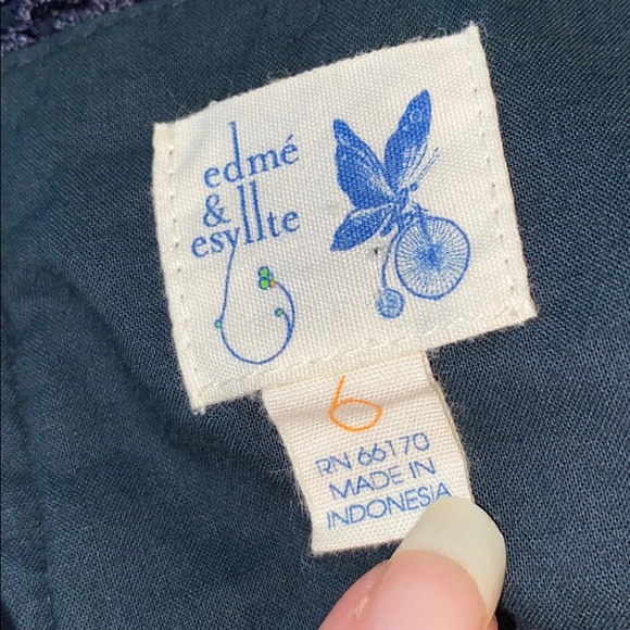 Anthro Edém & Esyllte Babydoll Peplum Blouse Top - Picture 10 of 12